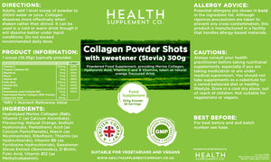 Collagen Powder 300g Plus Essential Vitamins - Orange Flavour